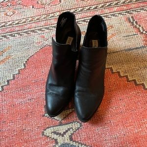 Steve Madden black booties, size 8.5